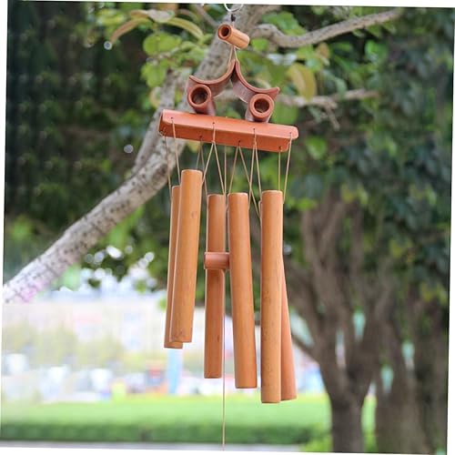 Miniatura 7 de Campanilla de viento para exteriores, decoración de jardín hecha a mano con sonido agradable para patio, porche y entrada colgante