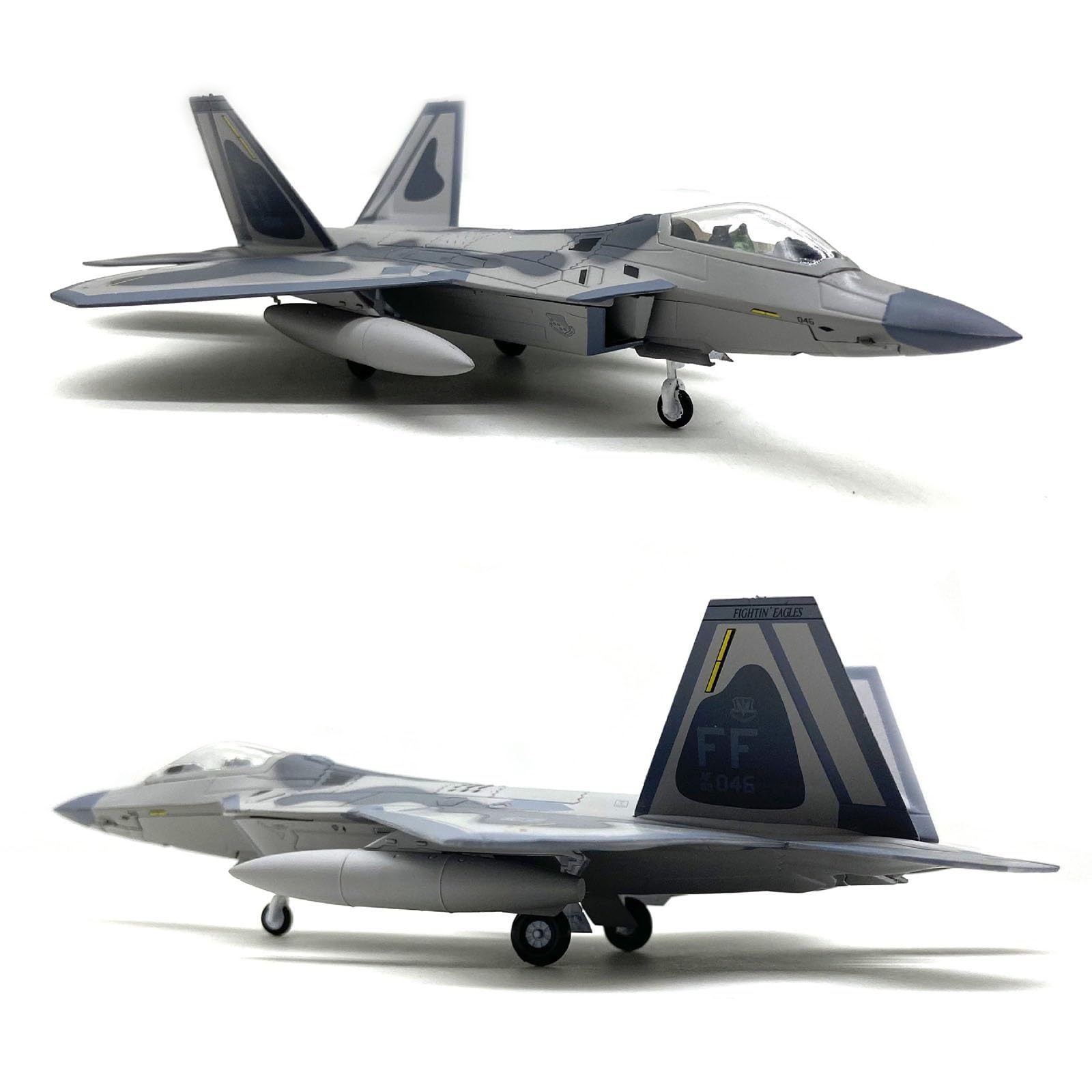 Amazon.co.jp: 7.5インチ 1/100 スケール F-22 戦闘機モデル 飛行機