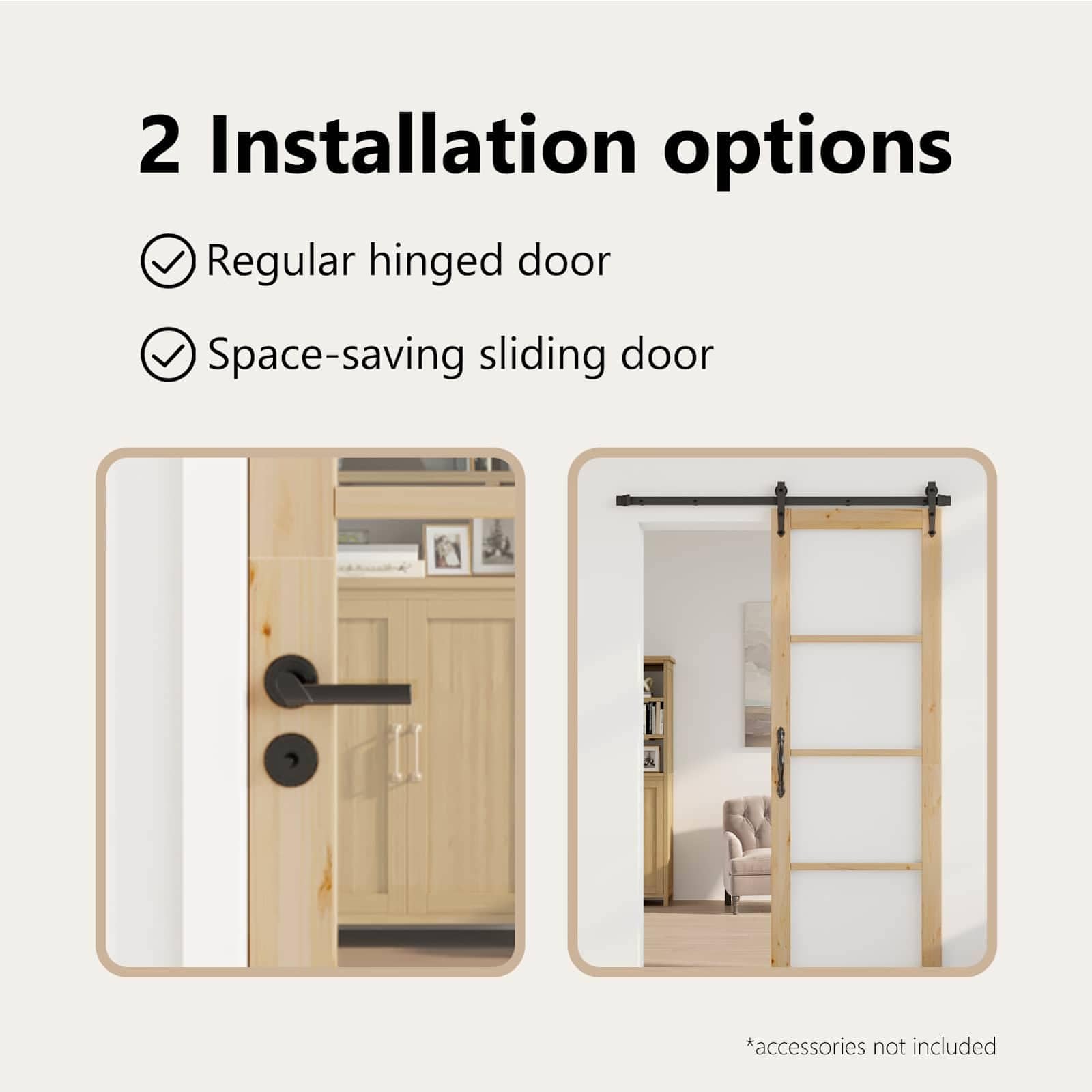vidaXL Interior Tür ORKDAL Braun 78 x 232 cm, Stylische, minimalistische Zimmertür – perfekt für Wohnzimmer, moderne Küchen, elegantes Kiefernholz oder Glasplatte