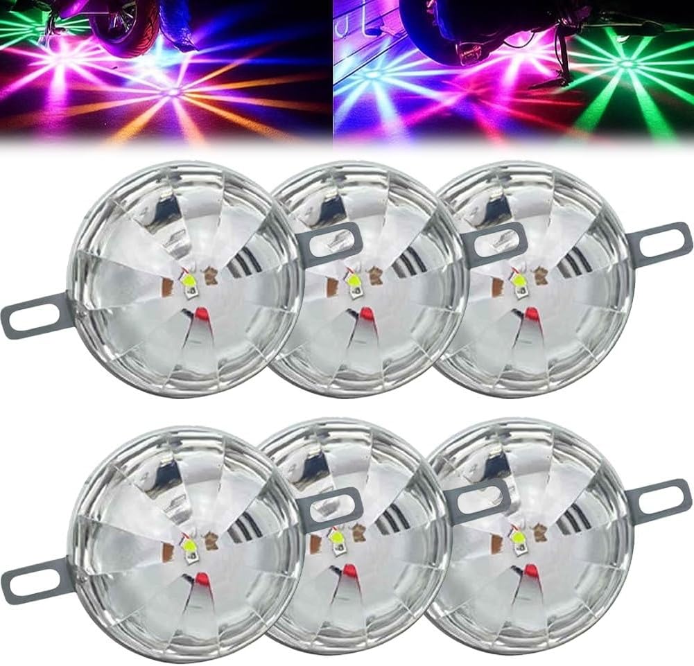 Universal Waterproof LED Chassis Lights,12-24v Function LED Watermelon Light Indicator Side Marker Signal Light,Multicolor Underbody Lighting Kit for Trucks,Vans,SUVs,Off-Road Vehicles (6)