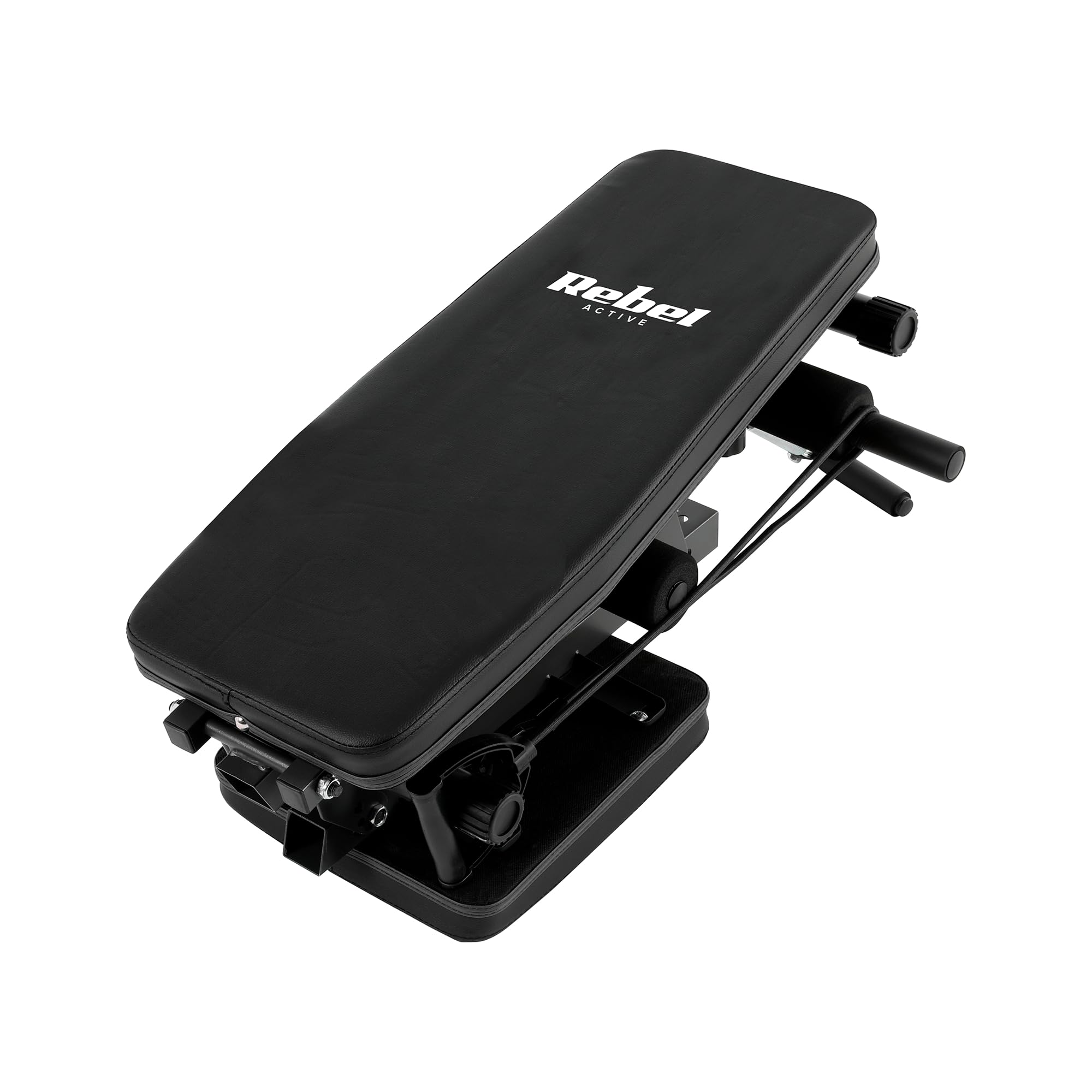 Panca da allenamento inclinata regolabile con blocco gamba e elastici REBEL ACTIVE RBA-2003