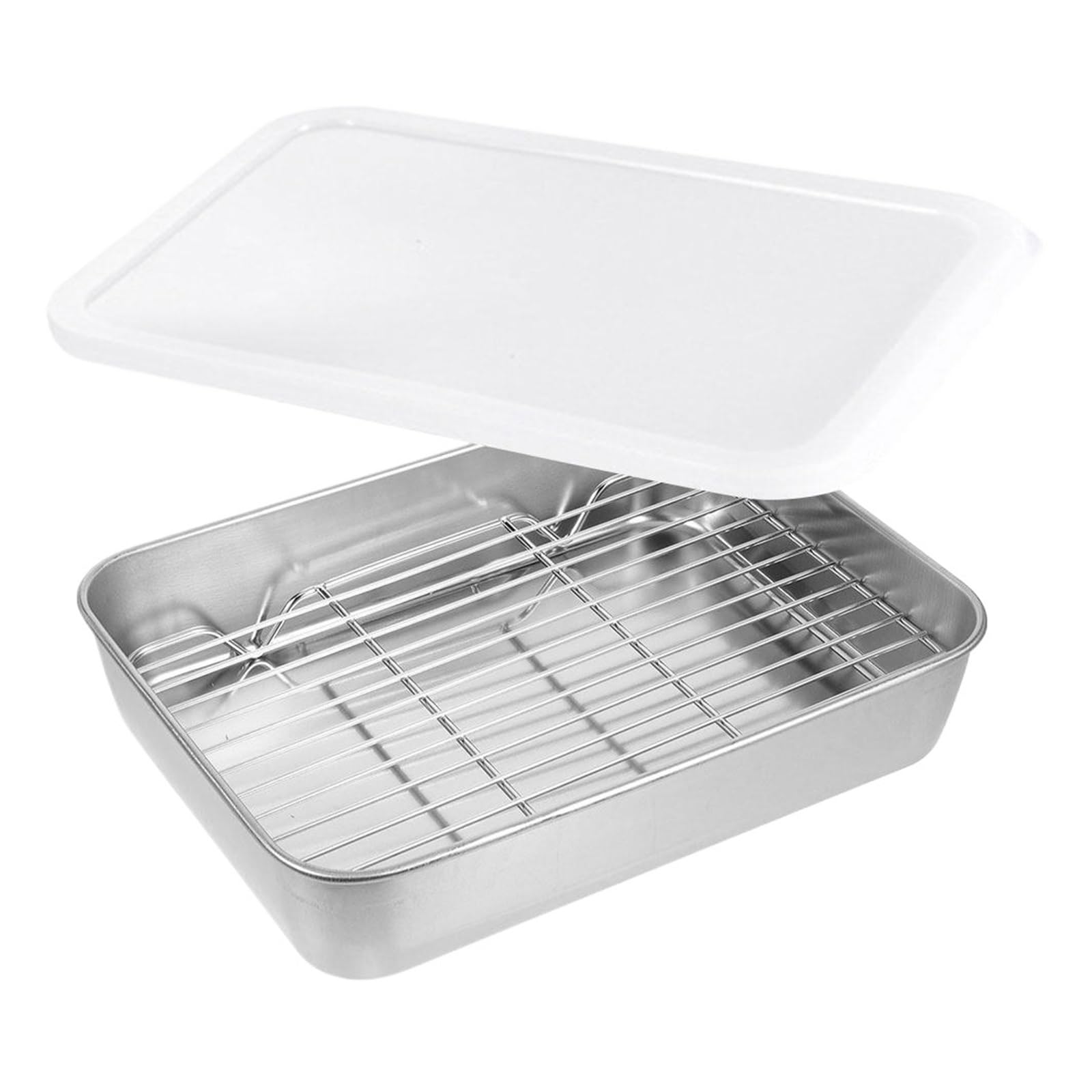 Plat pour cuisine en inox avec support cuisinière pour de parfaits rôtis du dimanche