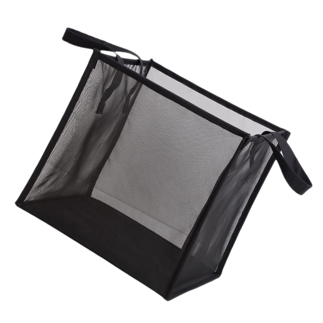 Cabilock Mesh Laundry Hamper Portable Storage Basket for Clothes Breathable Design for Bedroom Bathroom College and More Space-saving Organizer