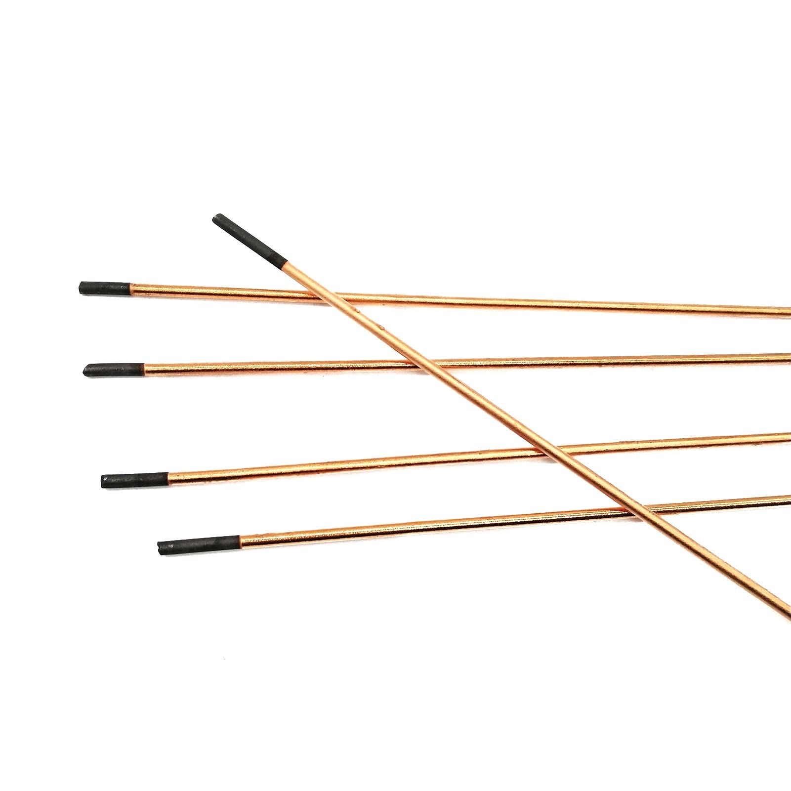 Pręty łukowe żłobienia powietrznego, elektrody węglowe powlekane miedzią, opakowanie 5 sztuk, długość 355 mm, średnica 4-12 mm do wydajnego cięcia i spawania metalu