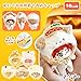 Kigurumi Cap for Stuffed Animals, Bear & Fried Eggs, for 3.9 inches (10 cm), Sewing Clothes, Kigurumi, Accessories, Geek Search, Doll, Mascot, Kpopdoll Costume
