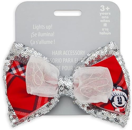 Miniatura 4 de Disney Minnie Mouse Holiday - Lazo para el cabello iluminado, Multi colorido