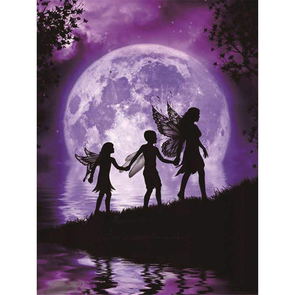 Kit Diamant Peinture Complète 5D cadeau créatif broderie fées 50x70
