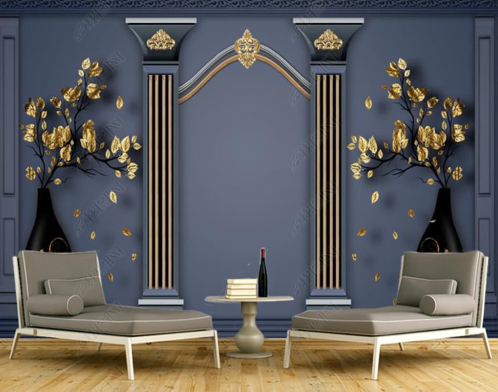 Papier peint intissé de qualité supérieure motif colonne romaine 350x256cm