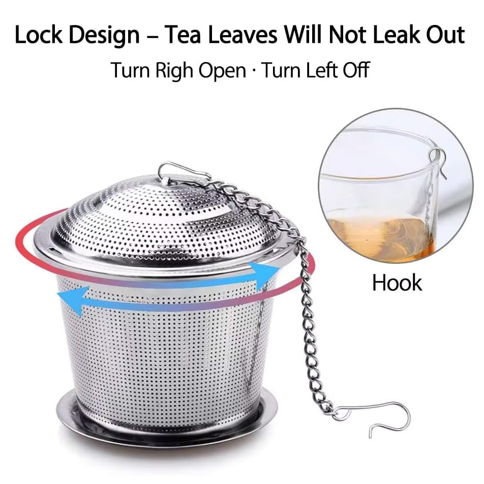 Stainless Steel Tea Infuser - Durable & Leak-Proof -3