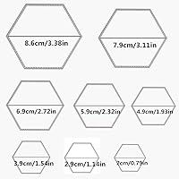 Vista 2 de U/D Cliay - 32 moldes de plantillas de metal para plantillas de corte, 4 formas diferentes para álbumes de recortes, álbumes, manualidades de papel