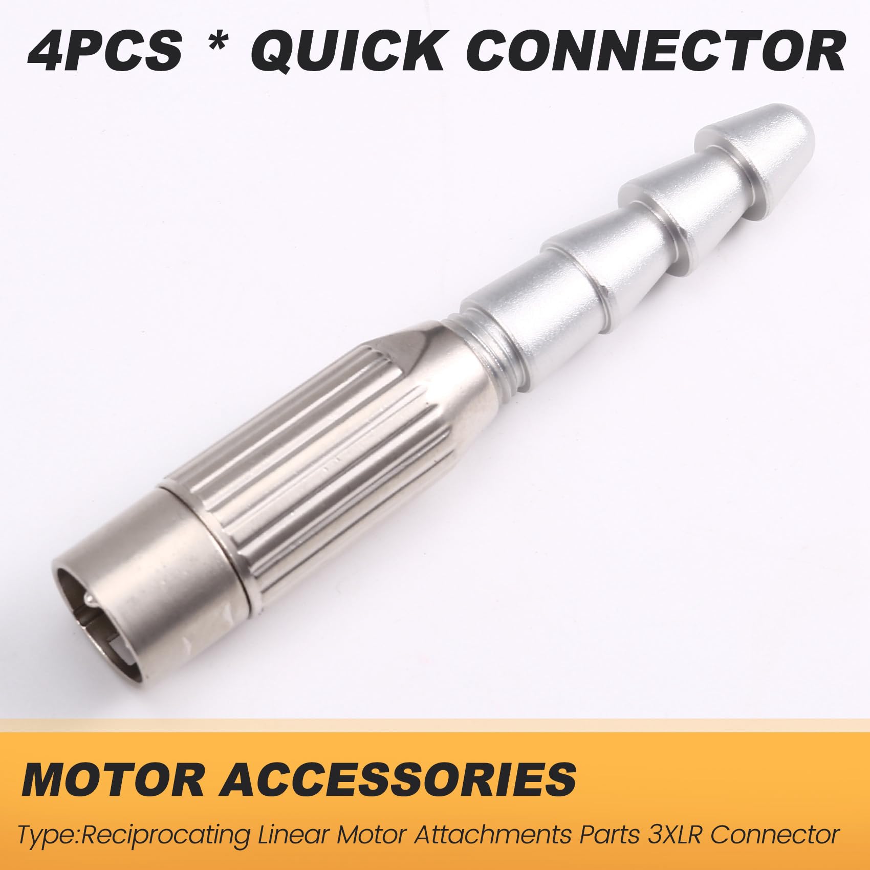 Accesorios para Motores Lineales Alternativos, Conector 3XLR, Actuador Lineal Telescópico, Conector Rápido