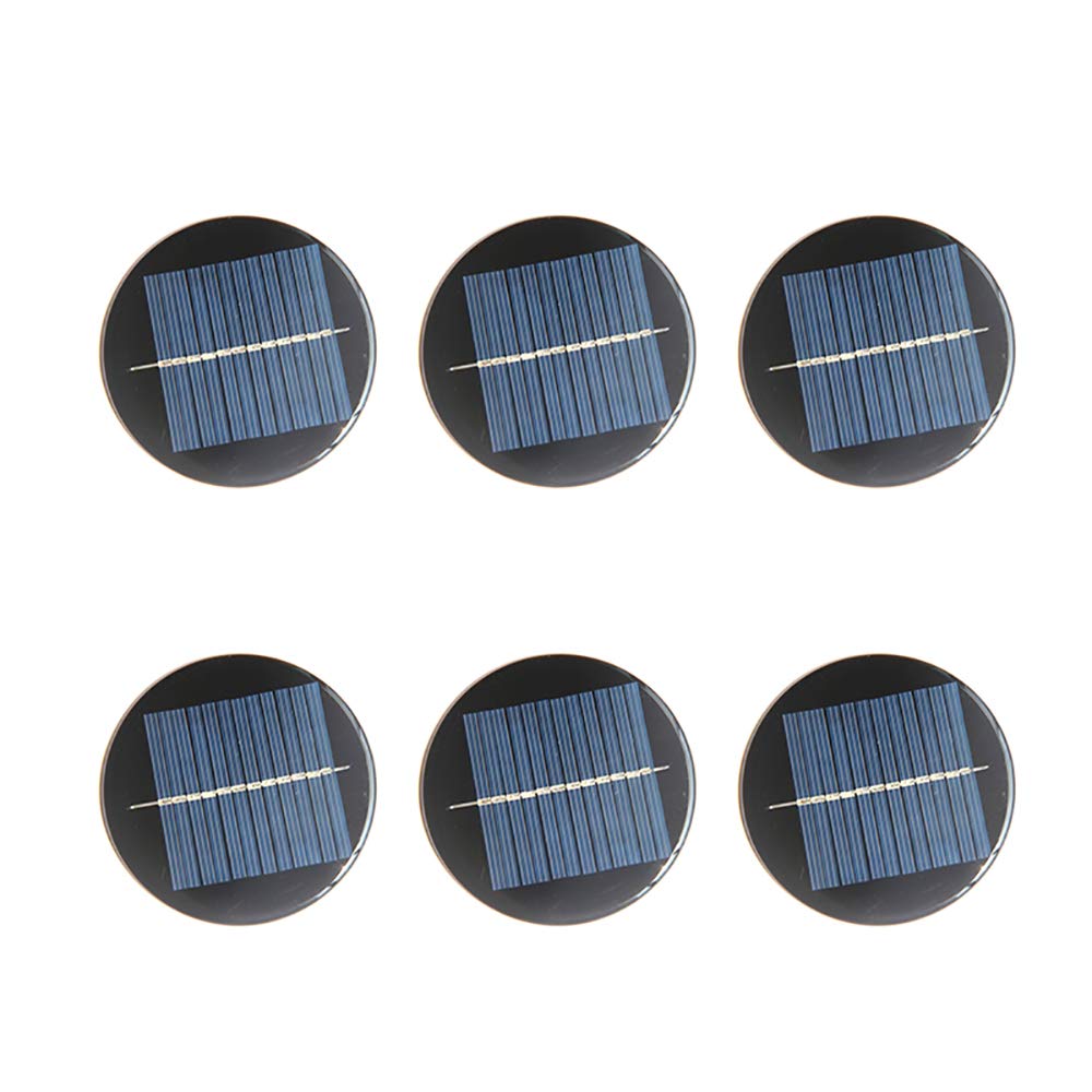 Nuzamas, set di 6 mini celle a pannello solare 6 V 80 mm per energia solare, fai da te casa, giardino, progetti scientifici – Giocattoli – Caricabatteria