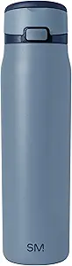 Simple Modern Mesa Loop Water Bottle with Straw | 30oz Cup Holder Friendly Insulated Stainless Steel Bottles for Travel, Sports and School | Deep Dune