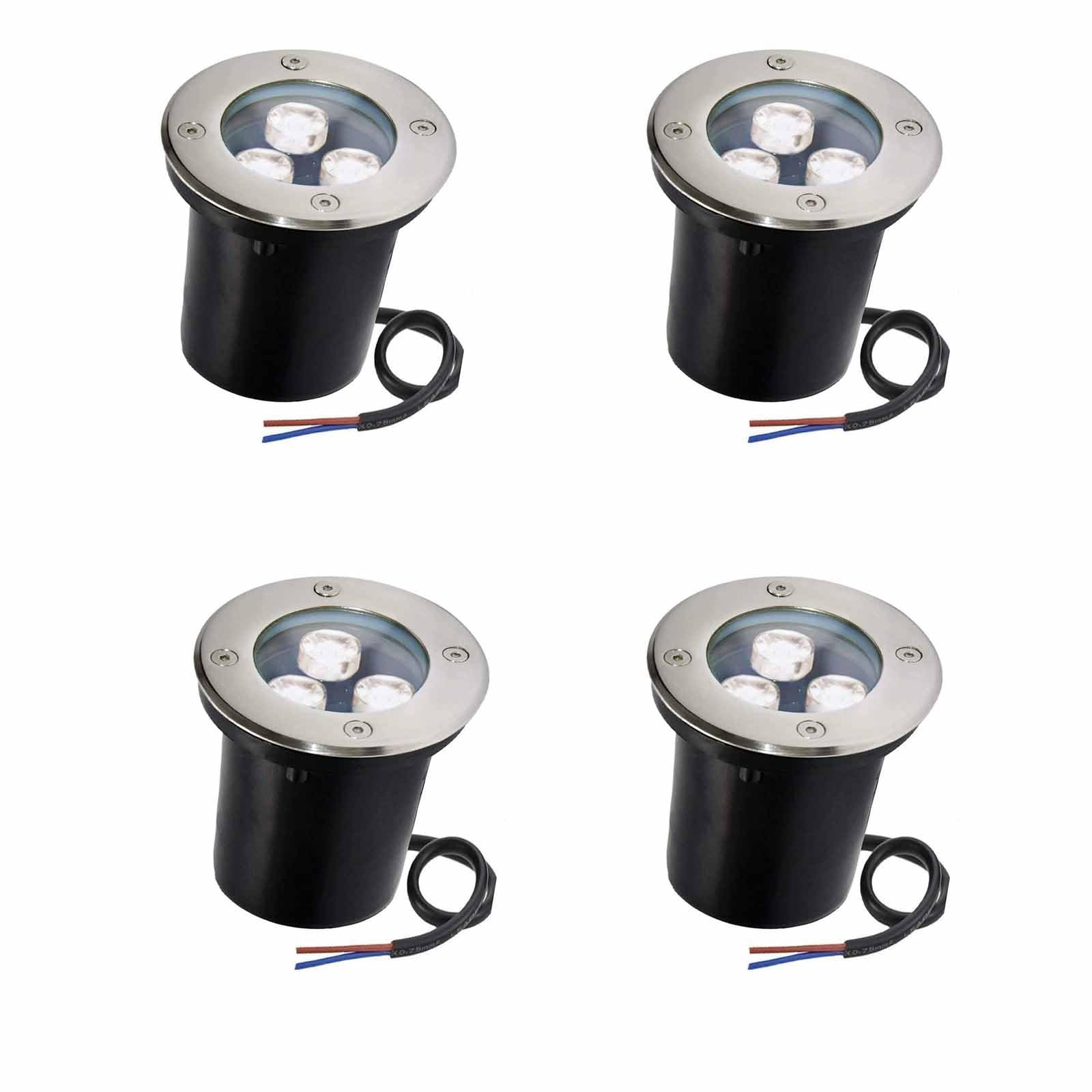 Lampe de paysage à LED étanche IP67 avec spot encastré 3W blanc