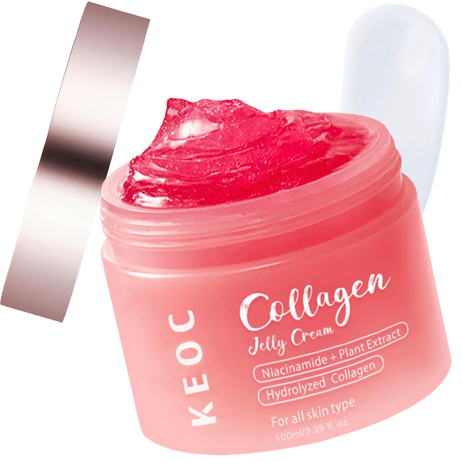 Collagen Jelly Cream, Day Night Cream With Niacinamide & Freeze Hydrolyzed Collagen Face Cream, Anti Wrinkle Face Cream, Korean Moisturiser, Elasticity & 24H Glow & Lifted, Korean Skincare