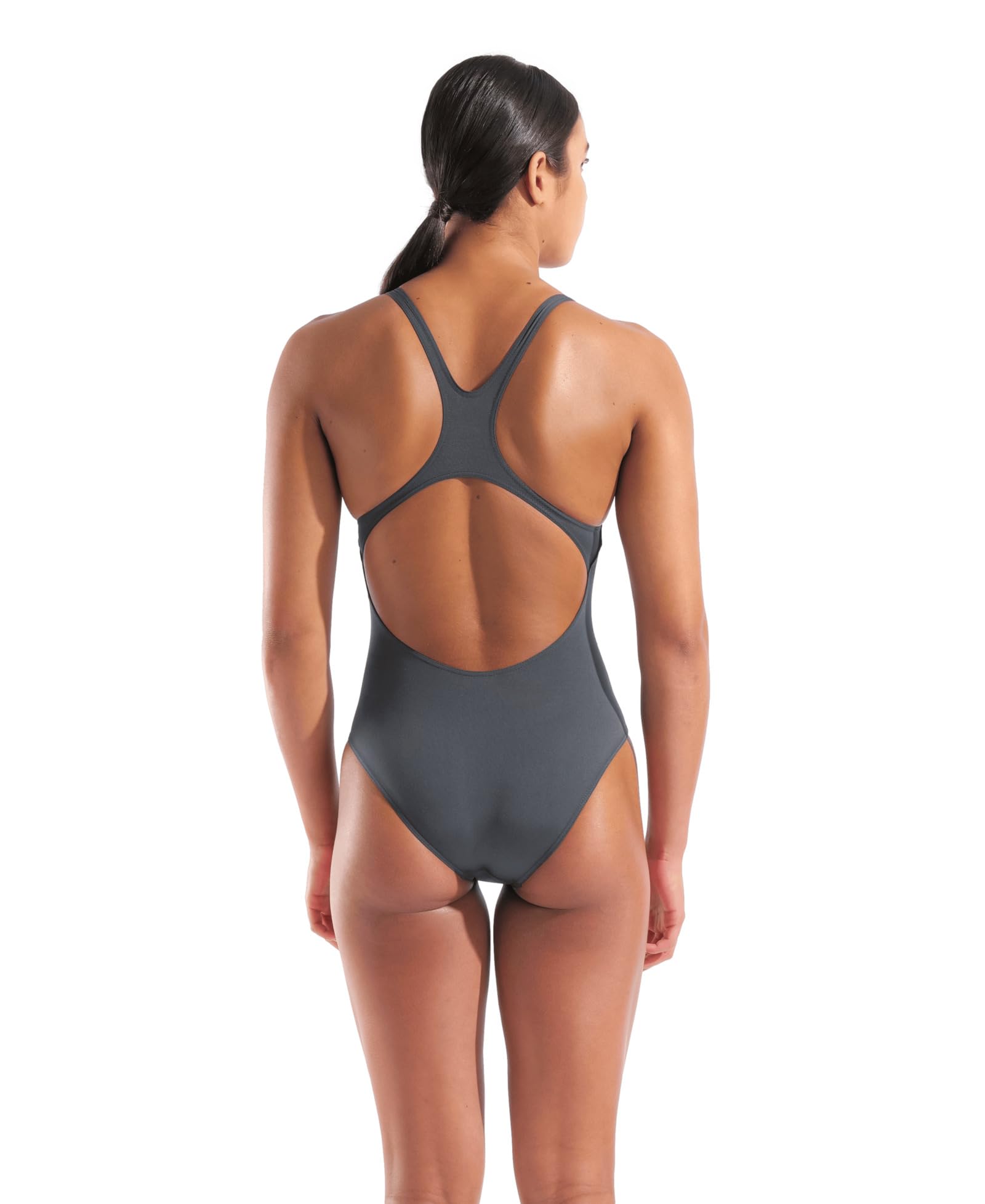 ARENA Solid Swim Pro Team Damen-Badeanzug, Schnelltrocknender, Sportlicher Schwimmanzug aus MaxLife Eco-Gewebe mit Maximaler Chlorbeständigkeit und UPF 50+ UV-Schutz