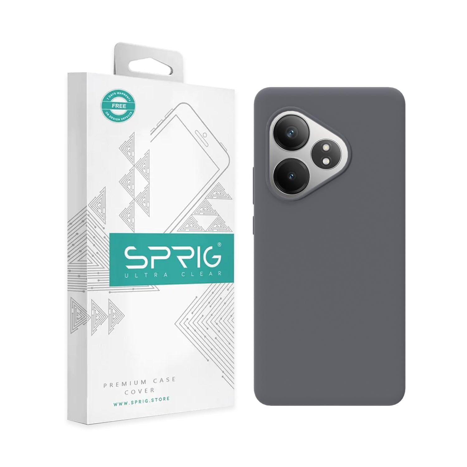 SPRIG Compatible with Realme GT 6T 5G Clear Premium Back Cover Drop Tested Shock Proof Mobile Case for Men,Women,Boys and Girls with Camera Protection (Dark Grey) (B0DF56PCBH) Amazon Price History, Amazon Price Tracker