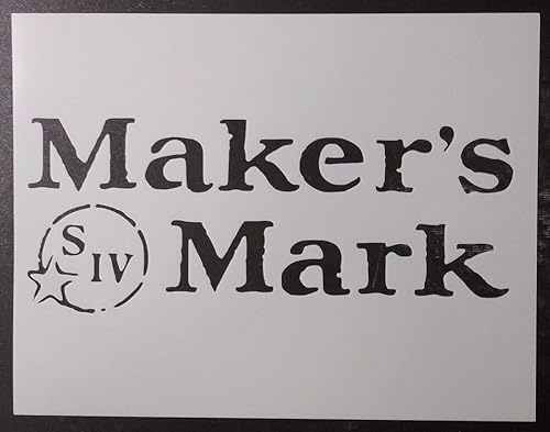 Makers Mark Makers Mark - Plantilla personalizada de 8.5 x 11 pulgadas, suministros de arte, álbumes de recortes, pintura en la pared y otras
