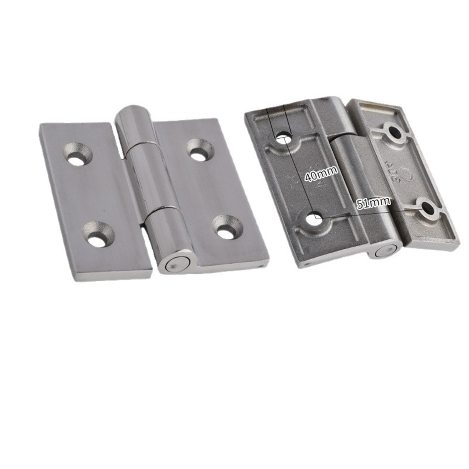 Ipvxnnfw 75-75-6Polished 304 Stainless Steel Hinge 75-75-6 Equipment Doors 1Pcs(75-75-6Polished)