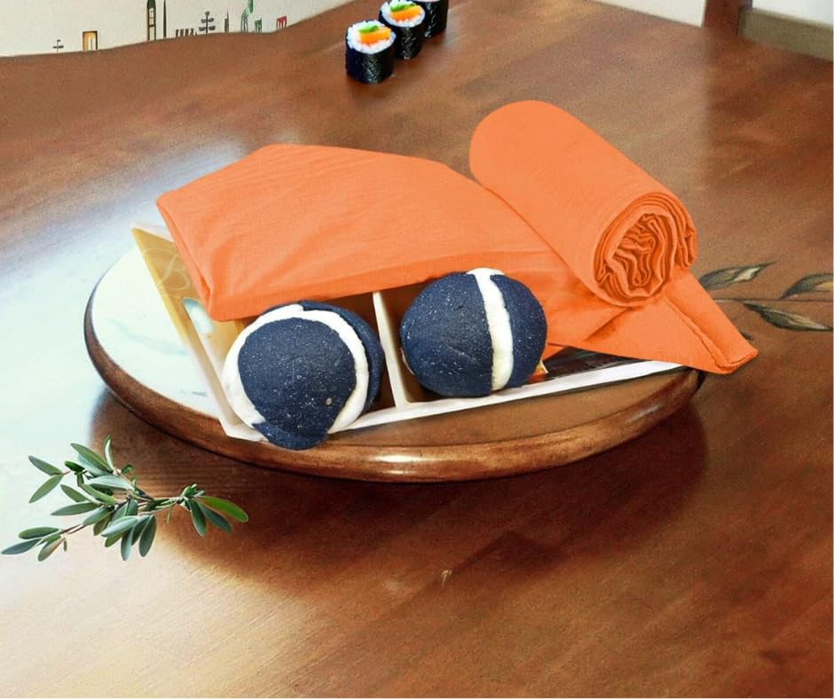 MF Flour Sack Kitchen Towels (Orange, 12 Pack), 100% Cotton 28 x 28 Inches Cloth Napkins, Multi Purpose Dish Cloth - Image 2