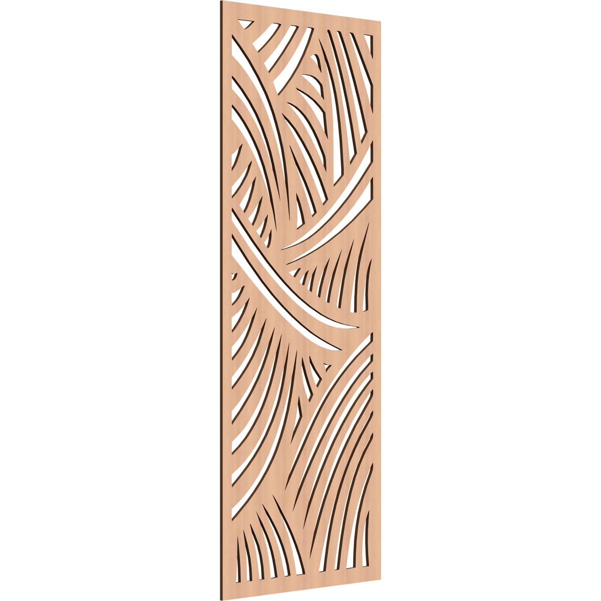 31 3/8"W x 79 3/8"H x 3/8"T Chester Decorative Fretwork Wood Wall Panels, Alder