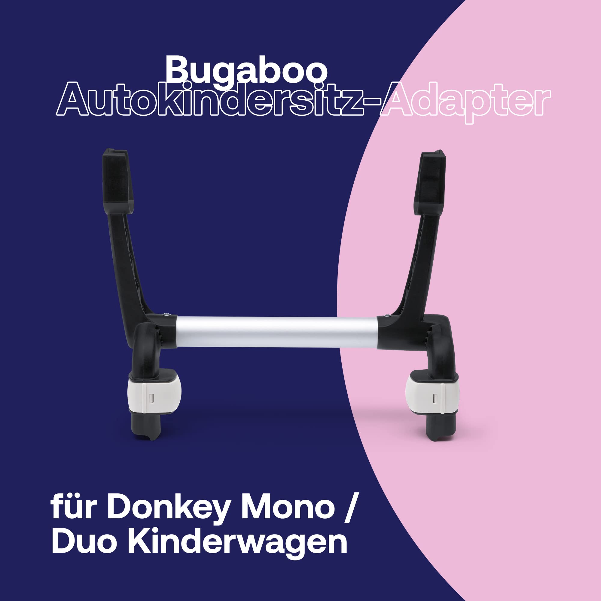 Bugaboo Autokindersitz-Adapter Donkey Kinderwagen Mono Konfiguration Click-and-Go-System Schwarz