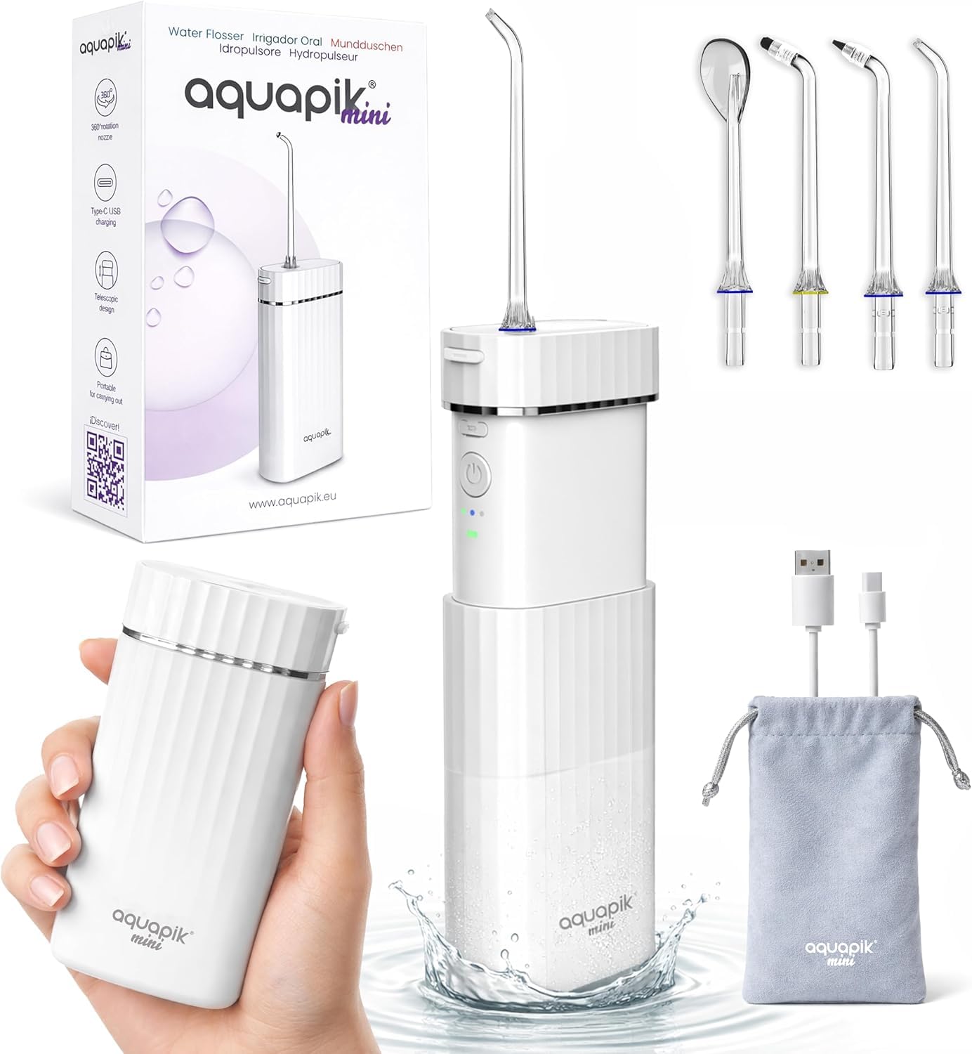 Aquapik Mini Portable Water Flosser