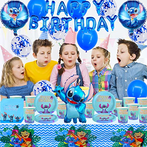 Stoviglie Festa Compleanno, 77 Pezzi Decorazioni