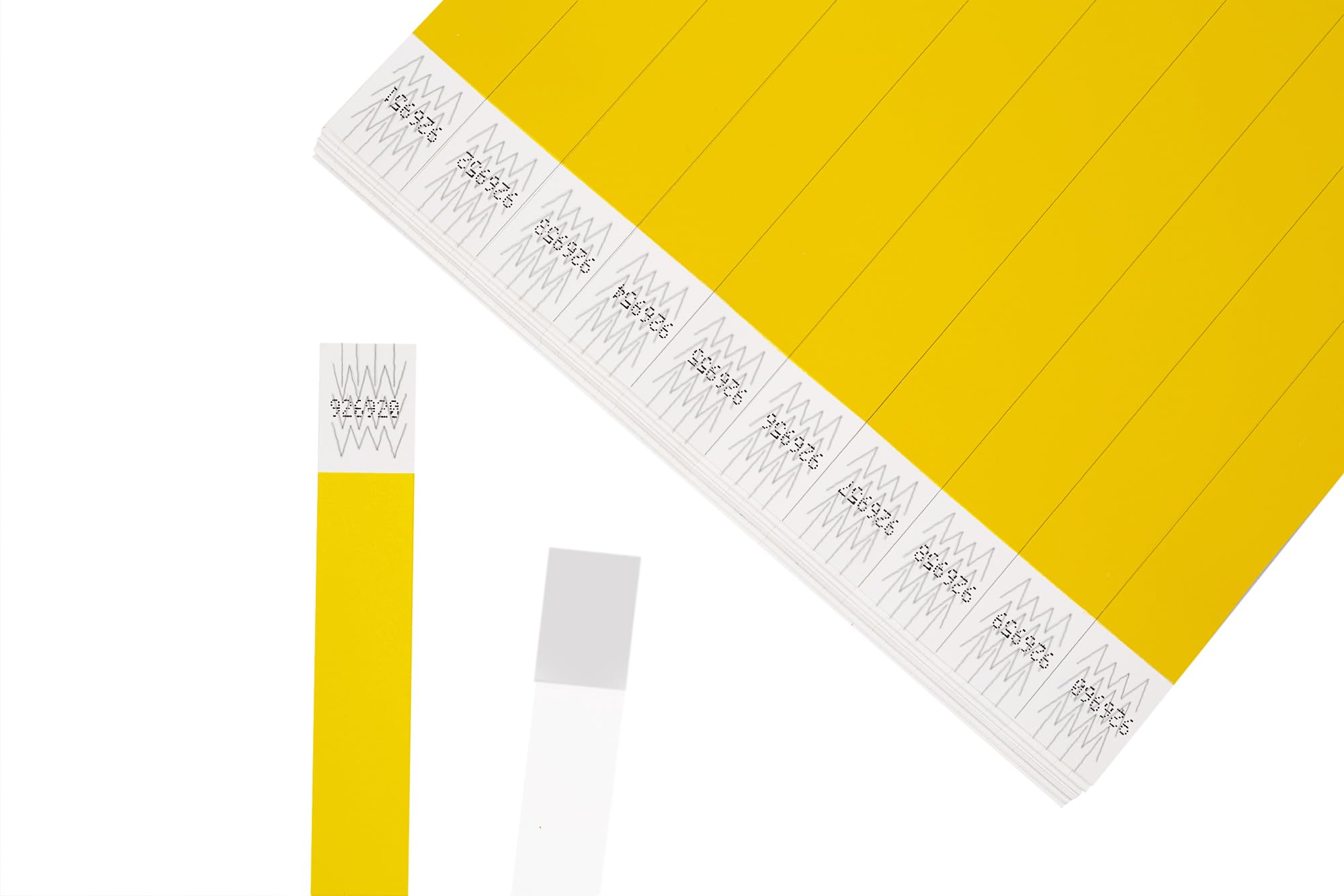 Bracelet papier couleur événement Yellow 19x250 mm 500 pièce | Bracelet evenementiel d'identification, entrée, évènement festival event concert, d'entrée