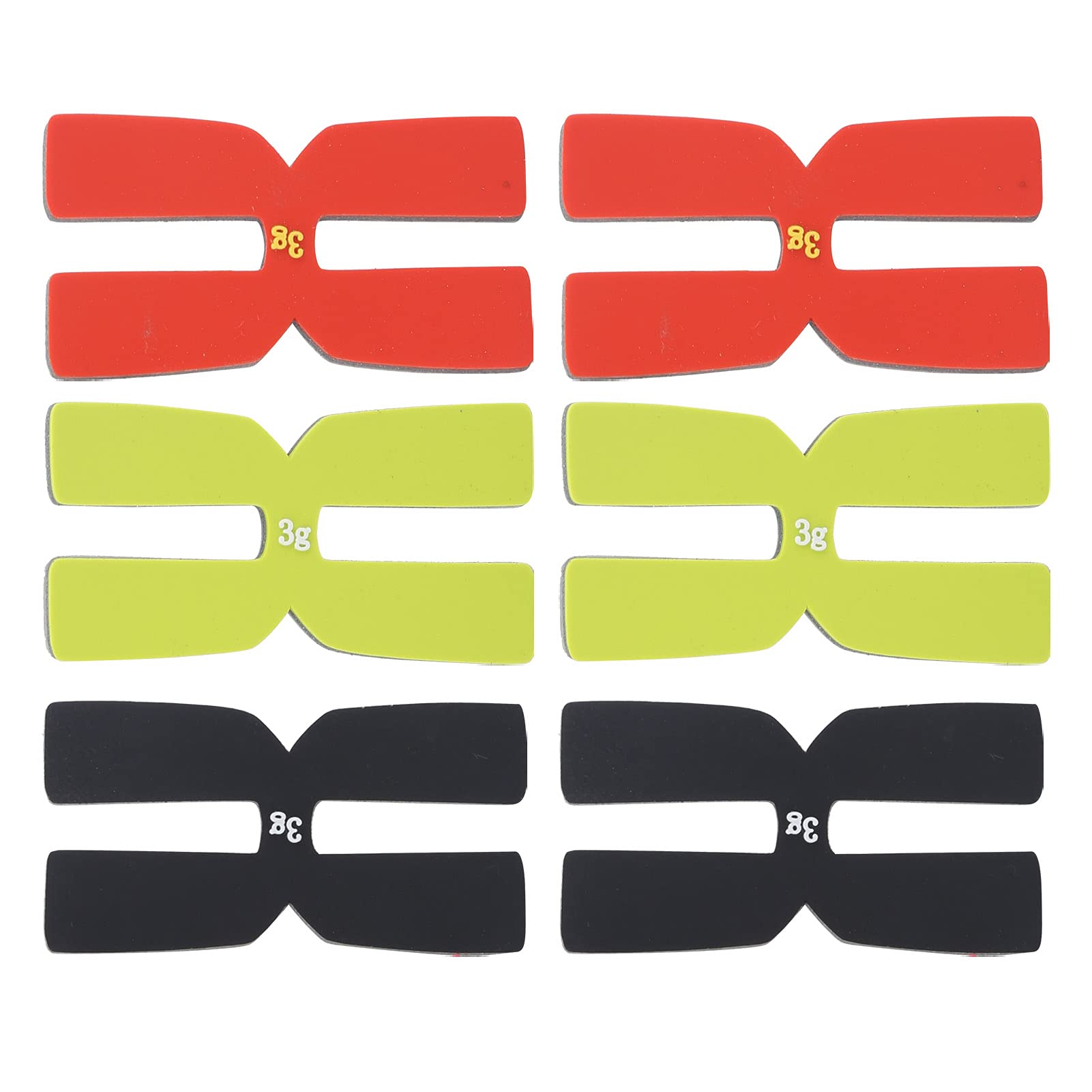 VGEBY Tiras del Equilibrio del Peso de la Raqueta de Tenis, del Equilibrio del Peso de la Raqueta de Tenis del silic¨®n del Tipo 6Pcs H