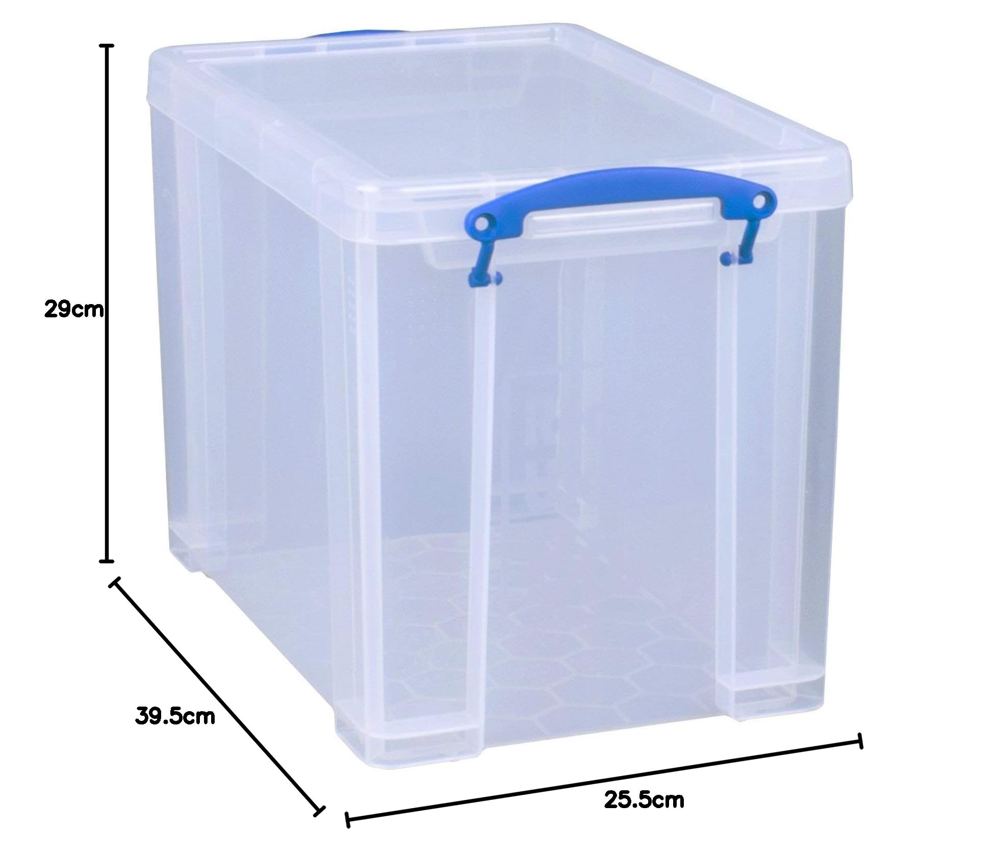 Really Useful Box 3 Stück 19 Liter - 39,5 x 25,5 x 29 cm - transparent