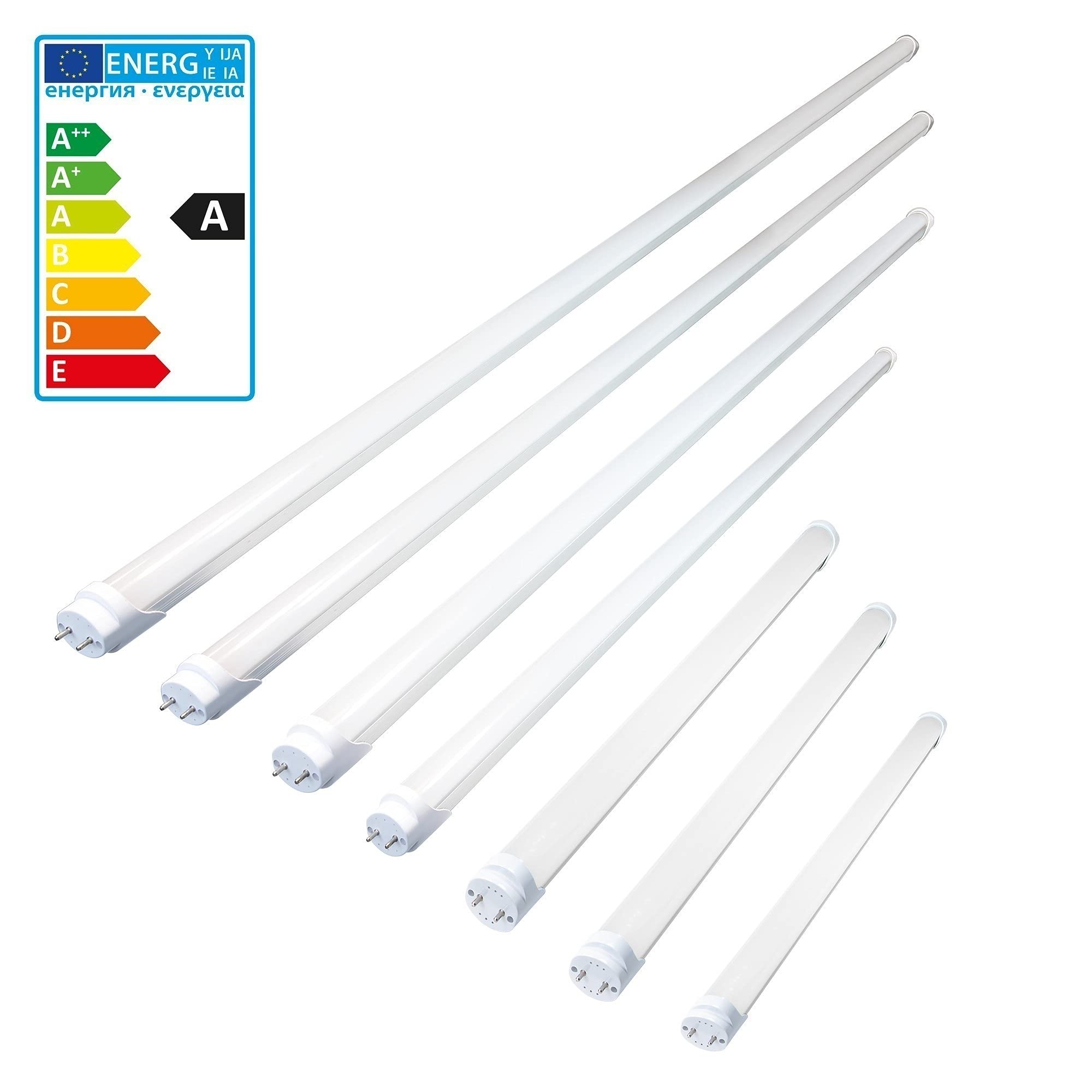 Tubo a LED G13, 8 W, kaltweiß, 60 x 26 x 26 cm, 6 unità