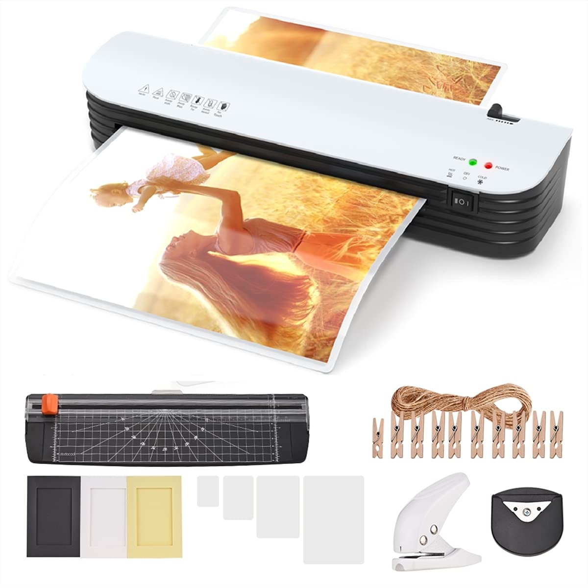 Buy A3 Laminator, 7 in 1 Portable Laminator Machine, 2 Roller Hot and