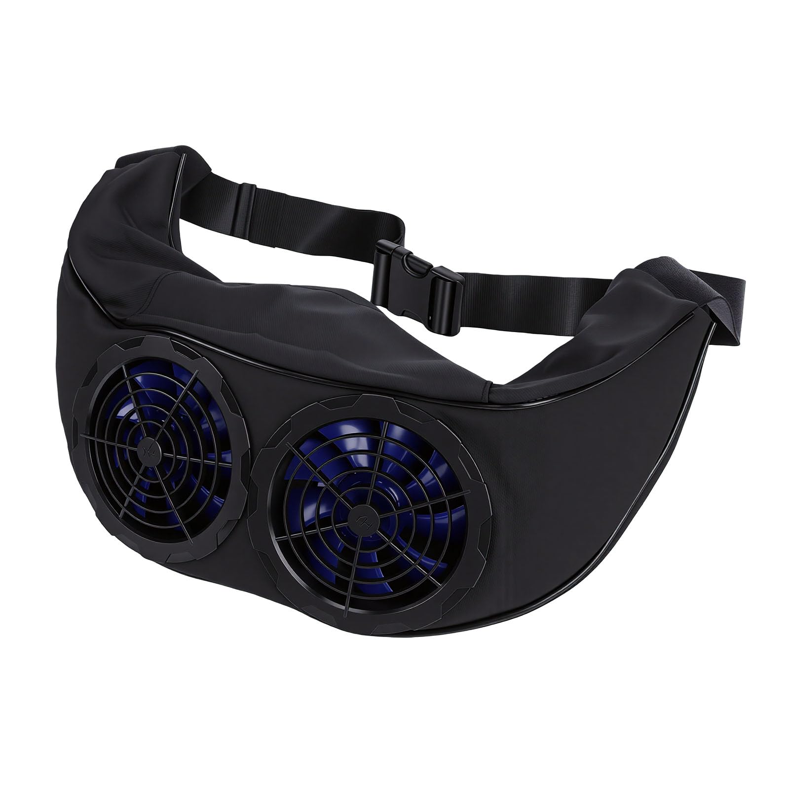 Ventilador de riñonera USB portátil con 3 velocidades para camping y uso personal