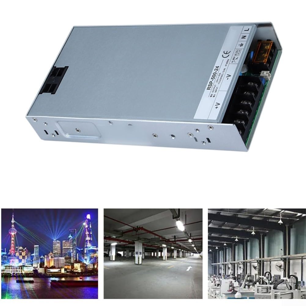 Fuente de alimentación conmutada 500 W 24 V CC compacta (RSP-500-24)