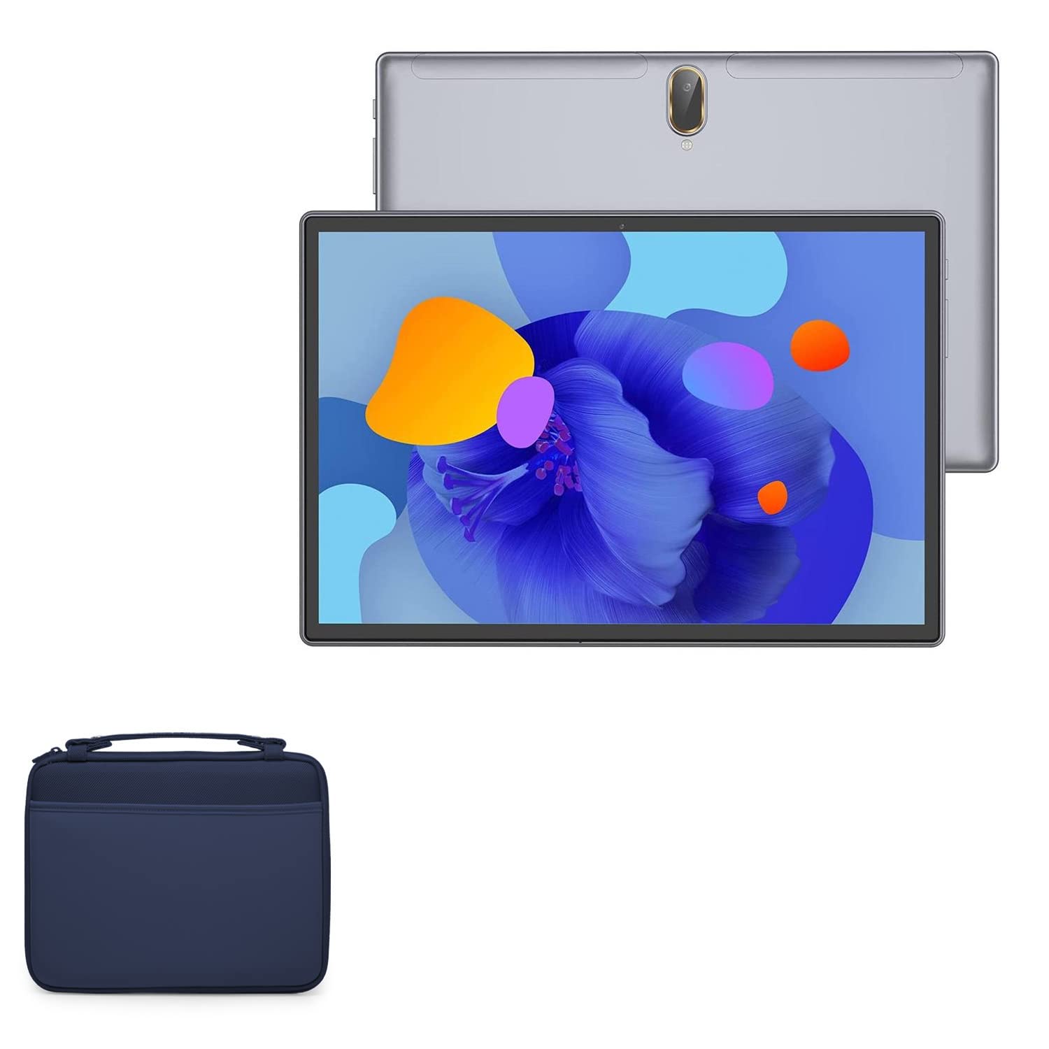 BoxWave Case Compatible with MAGCH Tablet M210 (10 in) - Hard Shell Briefcase, Slim Messenger Bag Briefcase Cover Side Pockets - Navy