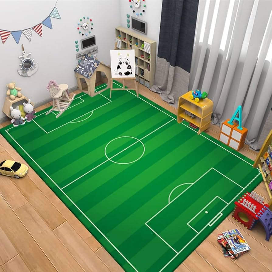 Amazon.co.jp: キッズマット プレイマット サッカー場