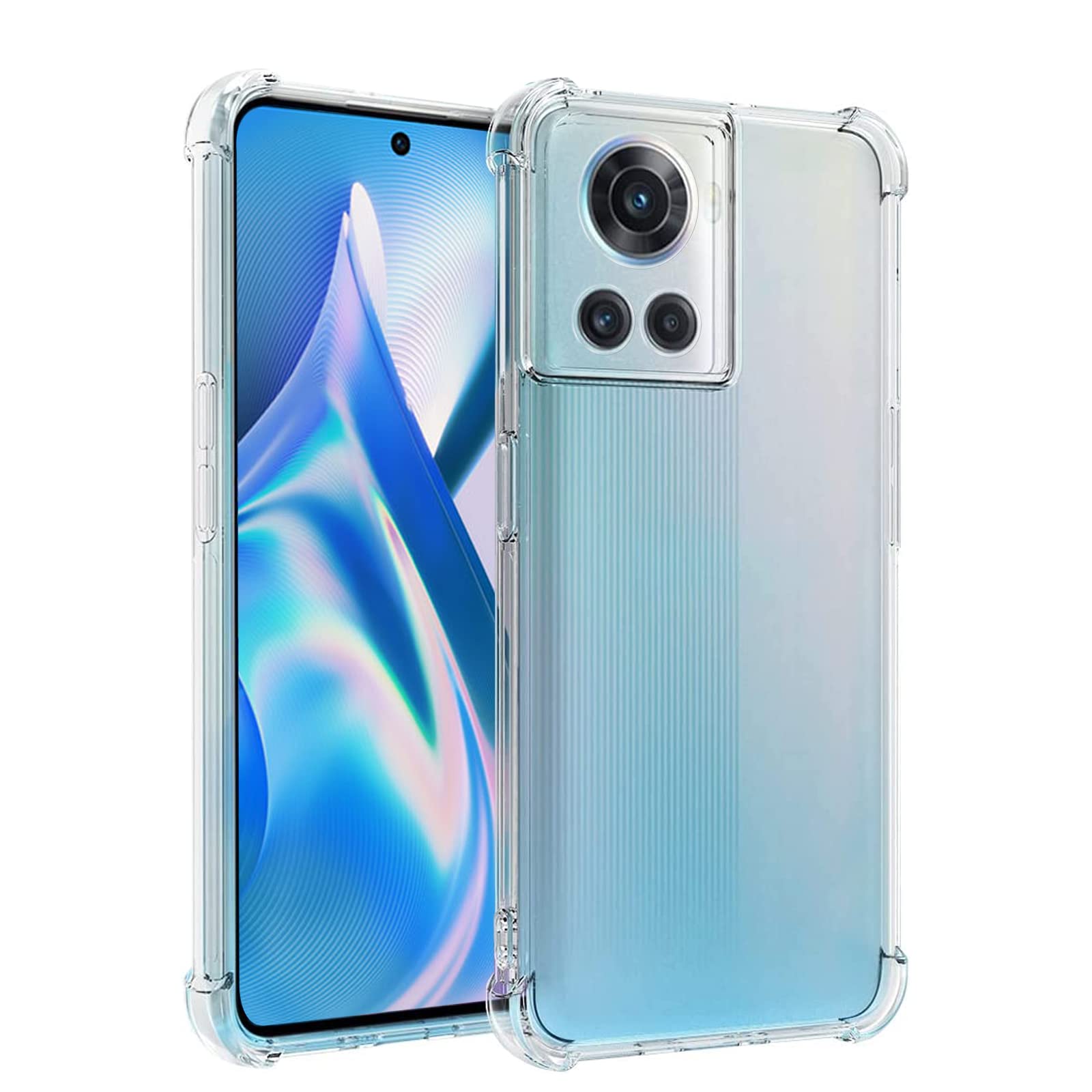 Clear Phone Case for OnePlus 10R/ACE,Transparent Protective Back Cover for OnePlus 10R/ACE 6.7Inch
