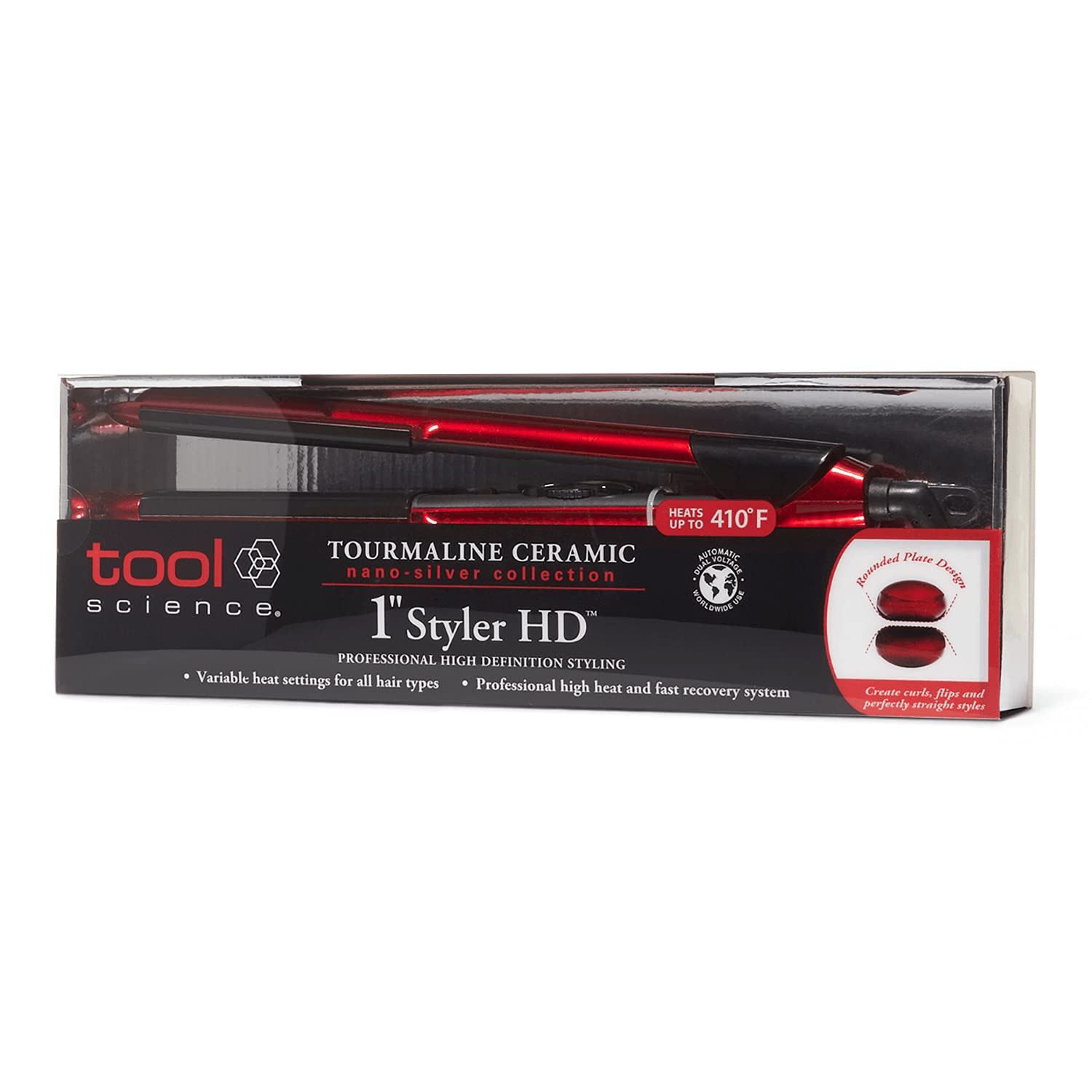 Tool Science Styler HD Flat Iron | straighten, curl, Wave or flip Hair