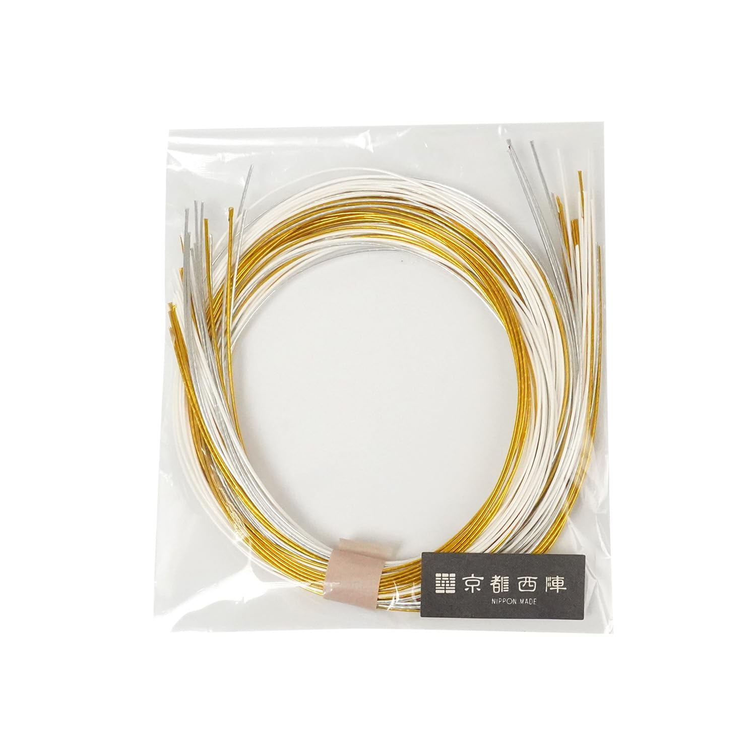 【AmeTemari】Mizuhiki Japanese-Made Cord 30-Piece Set Assorted Hair Ornament Gold Silver White Accessory Mizuhiki Cord Decoration Arrangement Kit Cord Coming-of-Age Ceremony Graduation Ceremony Furisode