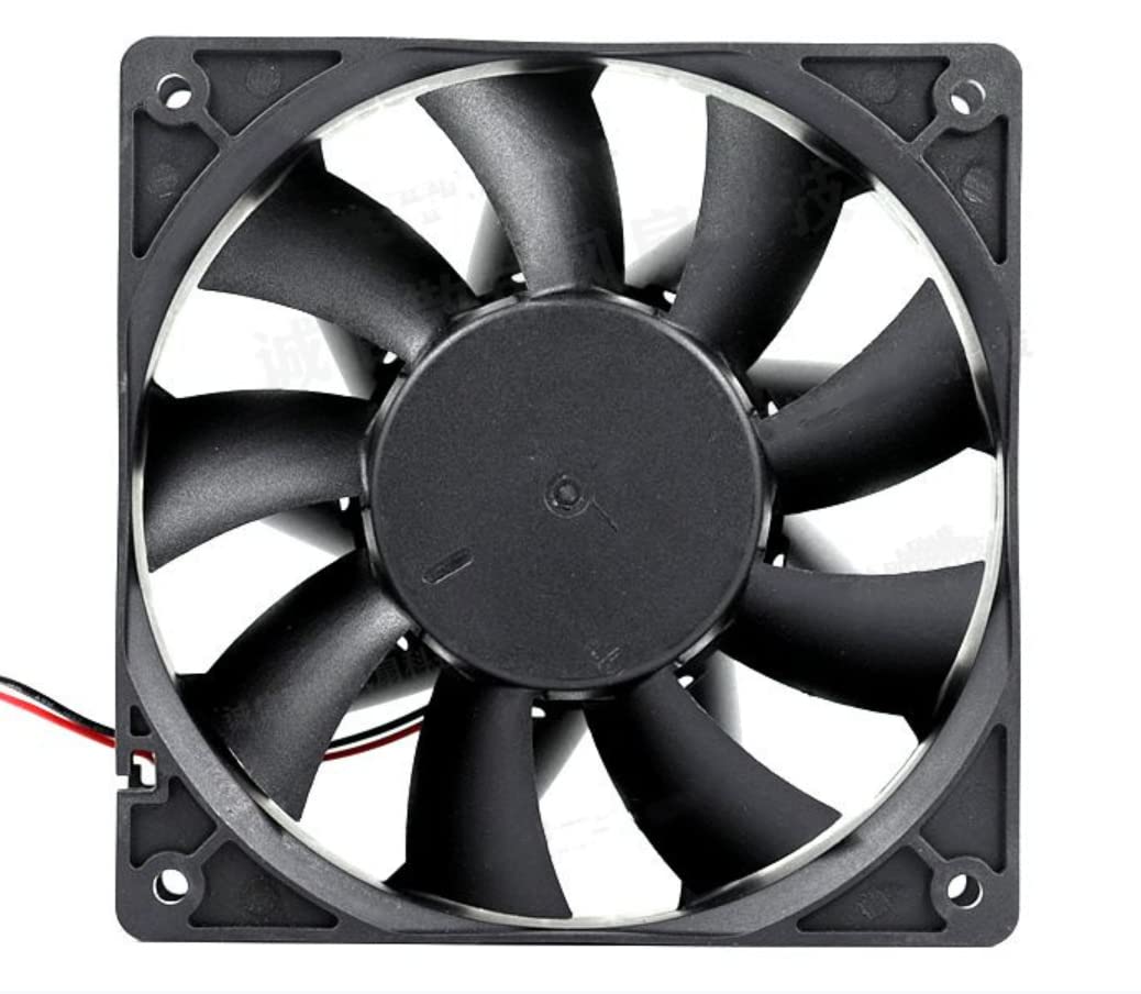 PFB1224UHE Cooling Fan 24V 120mm Fan, PFB1224UHE DC 24V 2.40A 12CM 12012038mm 2-Wire