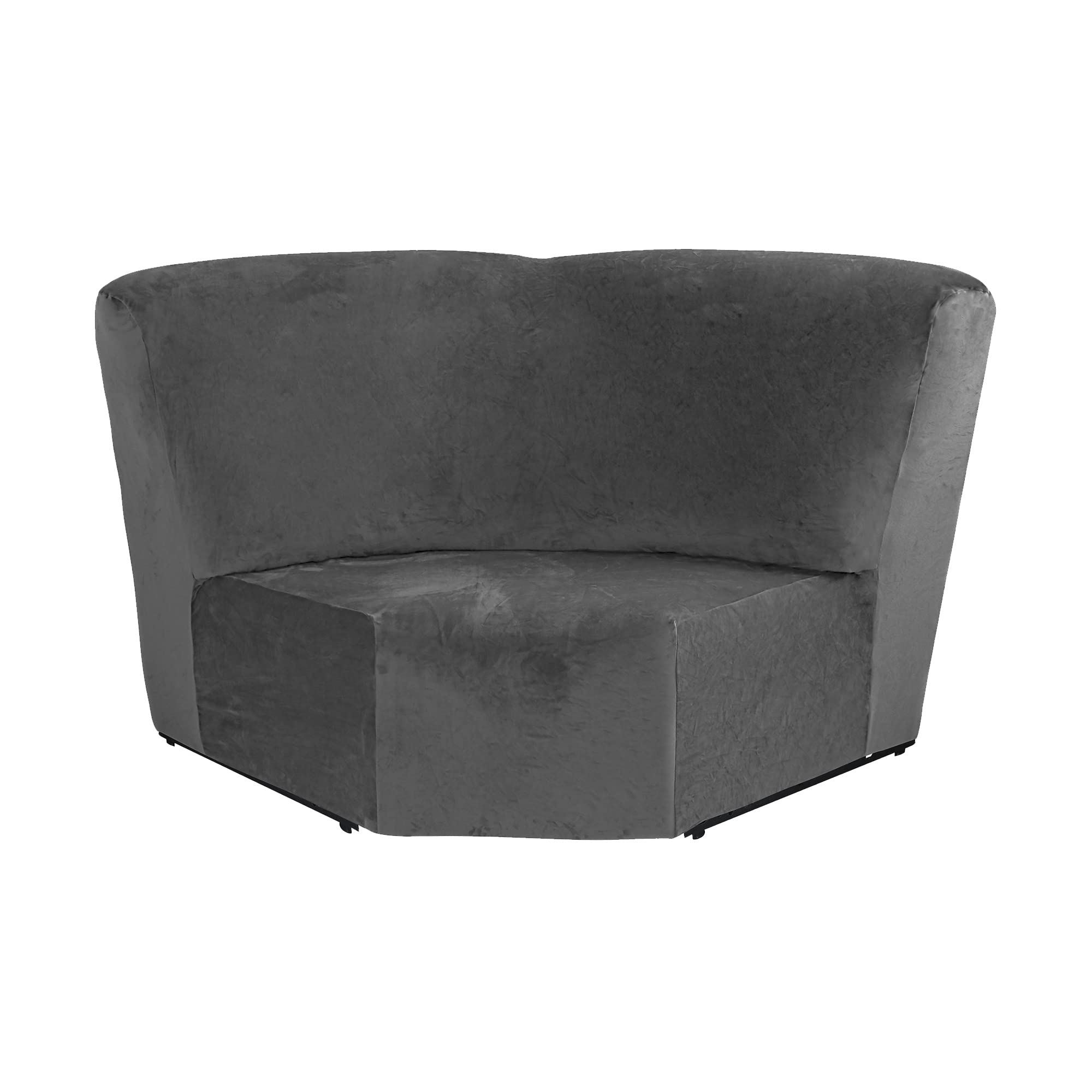 ULTICOR Corner Wedge Seat Cover for L Shape Recliner Couch (Dark Grey)