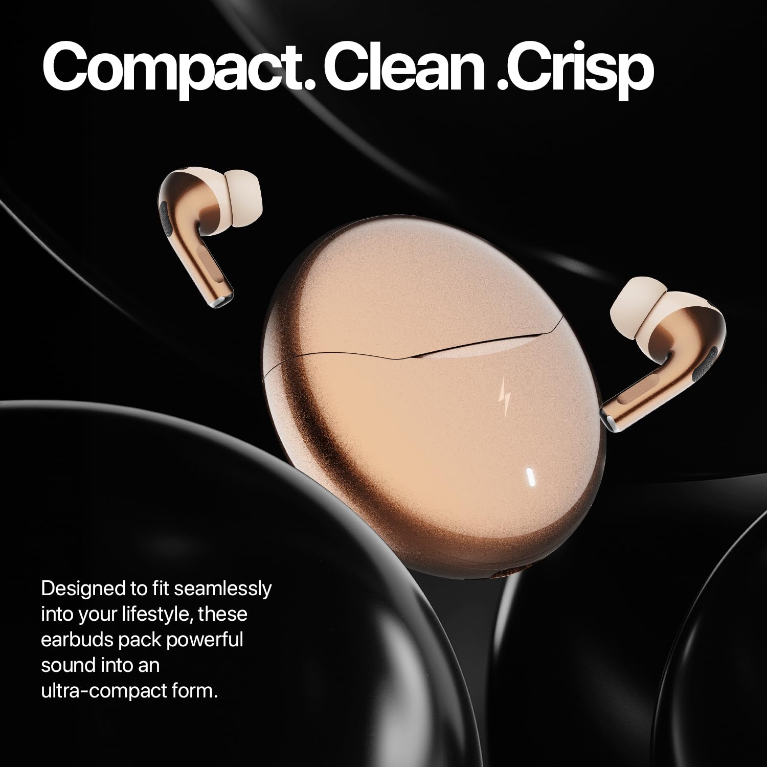 Fire-Boltt Aero TWS Earbuds Custom EQ, Wireless Bluetooth 5.4, Music & App Support, 50H Playtime, Fast Charging Case, 50ms Low Latency for Gaming, Touch Controls, IPX4 Waterproof, Clear Calls - Gold — Amazon image 12