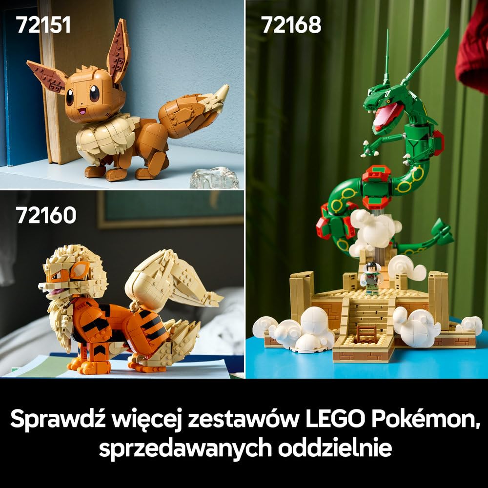 LEGO Pokémon Kultowy Pokéball z Trenerami 72154 | Kolekcjonerski model Pokéballa, duży zestaw klocków dla dorosłych, prezent dla fana gry, gamingowa dekoracja, 2386 elementów