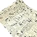 WDragon Papier adhésif vintage pour décoration de meubles/papier peint/autocollants pour mobilier/armoires/penderie/étagères Motif journaux 45 x 250 cm