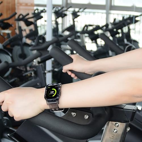 Miniatura 5 de Correas de reloj transparentes compatibles con Apple Watch Band de 1.772 pulgadas, 1.732 pulgadas, 1.654 pulgadas, 1.614 pulgadas, 1.575 pulgadas,