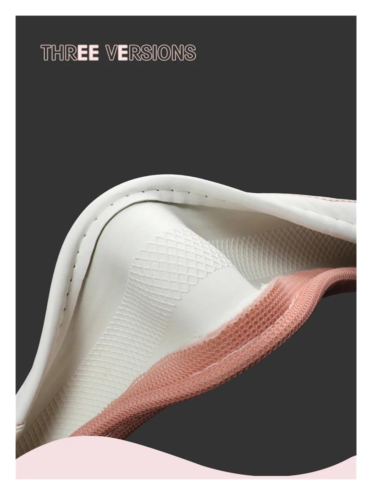 Volantes Cubiertas para Volante Coche Seda Helada 38cm + Cuero para Seat para Ibiza para Exeo para Ateca para Altea para Turedo Funda Volante(White Pink D)
