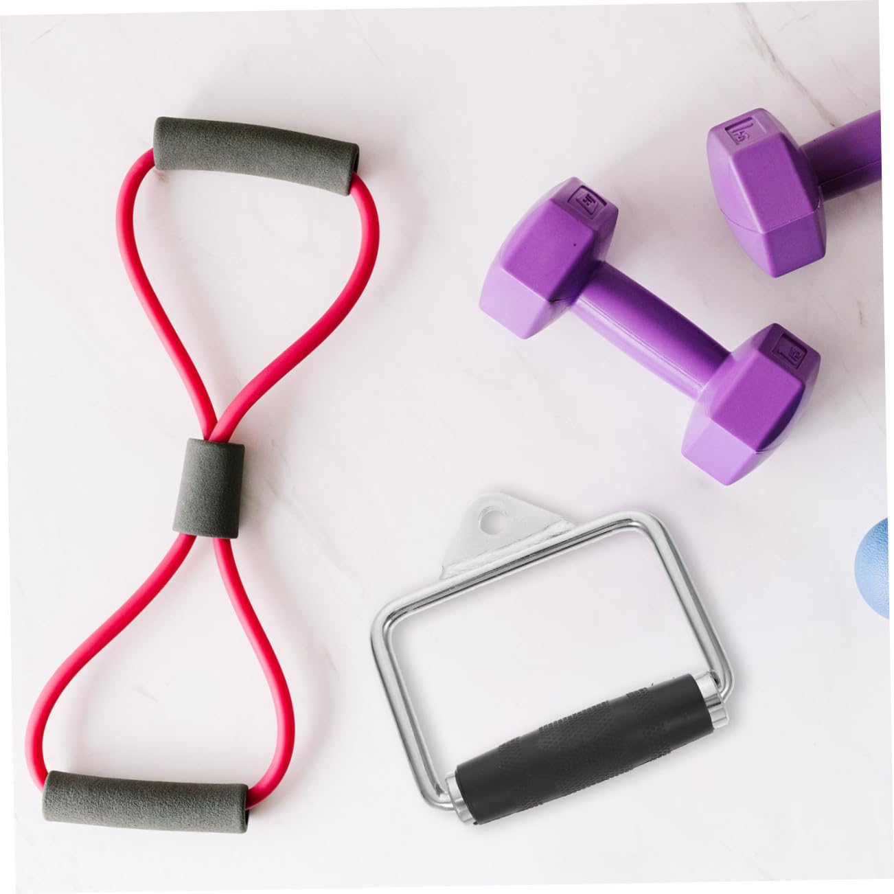 VANZACK 1pezzi Maniglia per Tirare Verso Bass Plastica Attrezzatura per Fitness Ergonomica Impugnatura Antiscivolo Leggera e Portatile per Esercizi Casa Viaggio