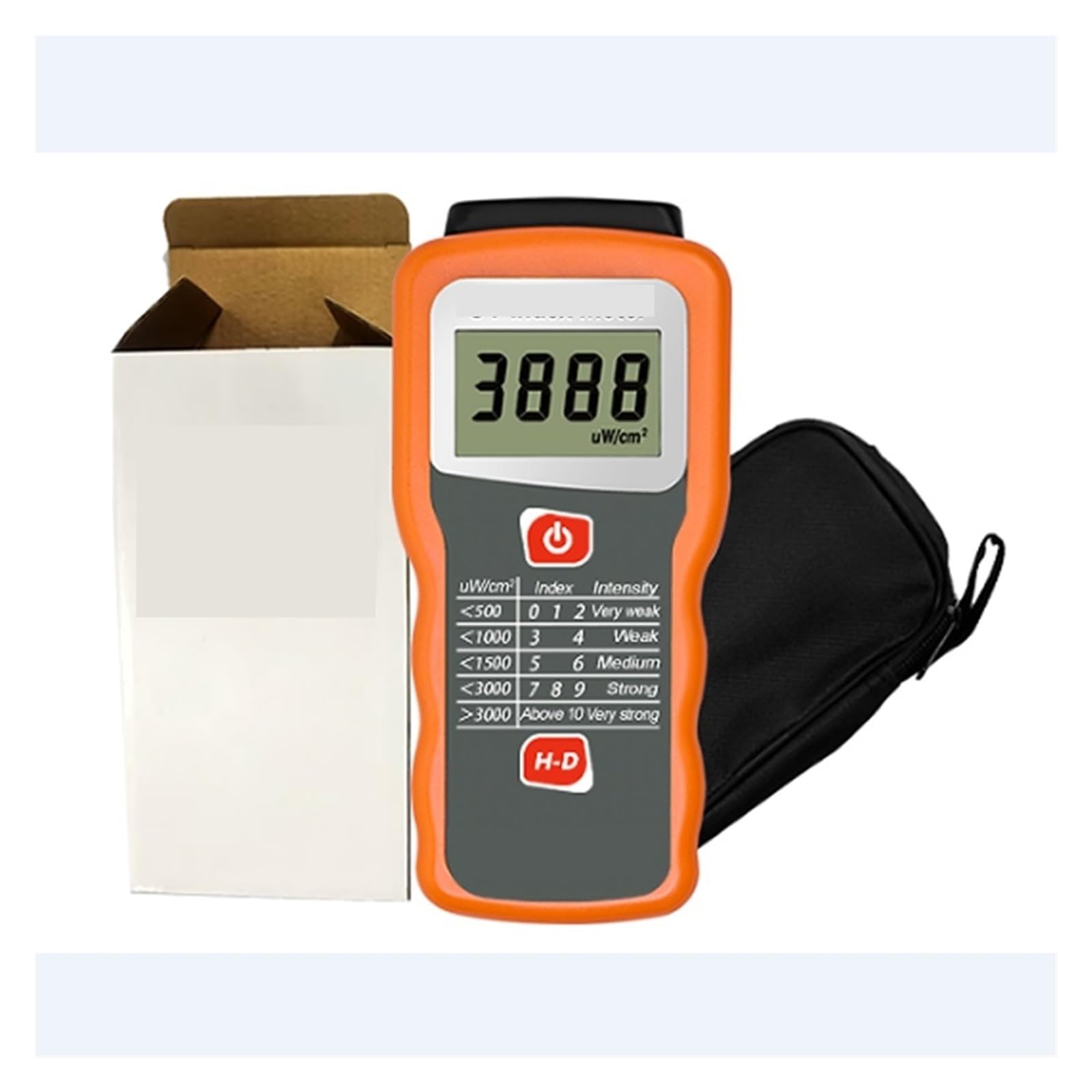 Medidor de índice UV digital Probador de índice de radiación ultravioleta a la luz del sol Protector solar Película solar Detector de rendimiento de bloqueo