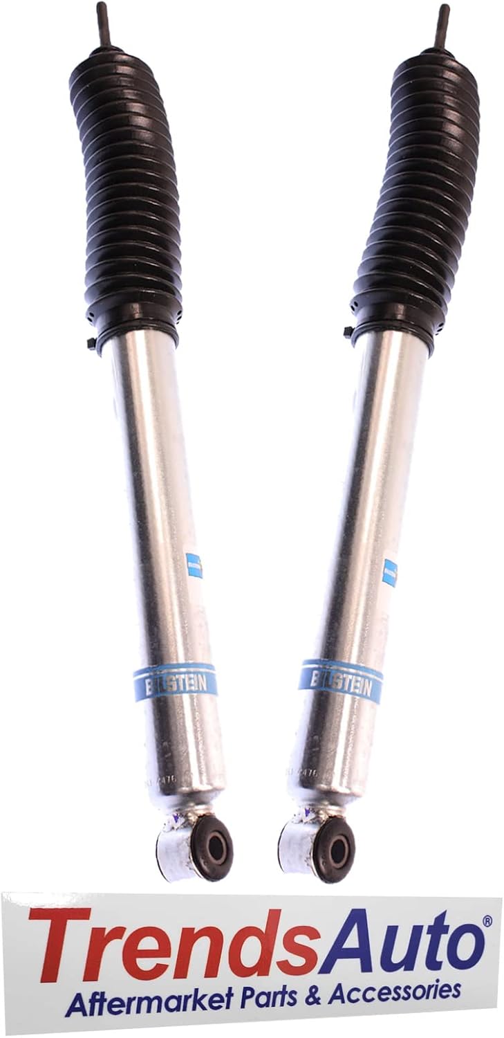5100 Series Pair of Rear Monotube Shocks fits 2005 2015 Tacoma 4WD with 0-1 Inch Rear Lift - Improves Ride Quality, Handling and Comfort - Includes TrendsAuto Decal Sticker
